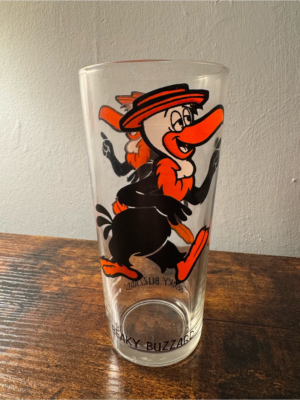 Vintage 1975 Looney Tunes “Beaky Buzzard” Pepsi Collector Series Glass